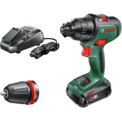 Bosch ADVANCEDIMPACT P4A 18v Cordless Combi Drill and Attachments