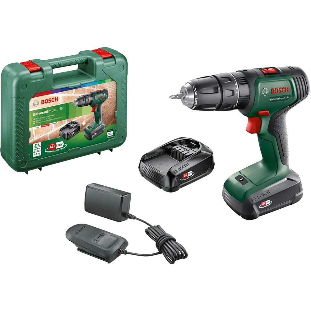 Bosch UNIVERSALIMPACT P4A 18v Cordless Combi Drill - Image 1