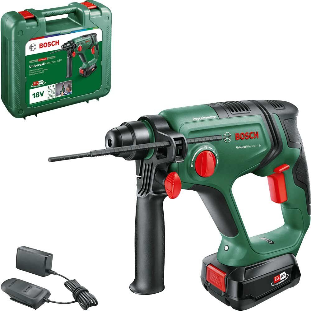 Bosch UNIVERSALHAMMER P4A 18v Cordless SDS Drill 1 x 2.5ah Li-ion Battery Charger Case - Image 1