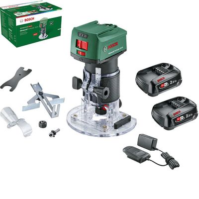 Bosch ADVANCEDTRIMROUTER 18V-8 P4A 18v Cordless Trim Router with Plunge Attachment