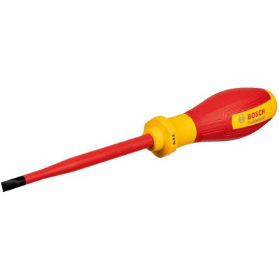 Bosch Professional VDE Insulated Slotted Screwdriver 6.5mm 125mm