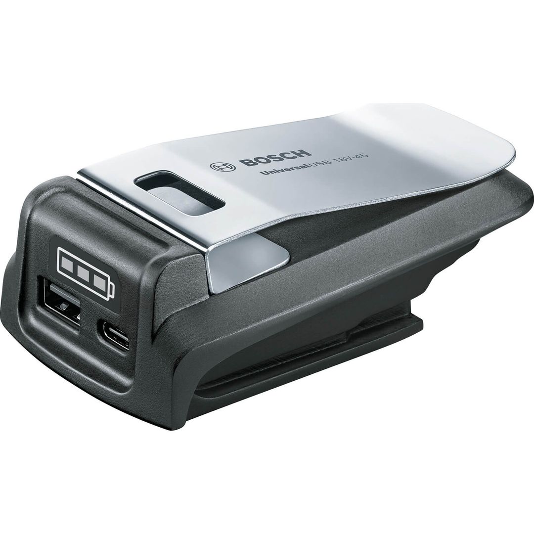 Bosch UNIVERSALUSB 18V-45 18v P4A USB Powerbank Adaptor for PowerForAll Batteries - Image 1