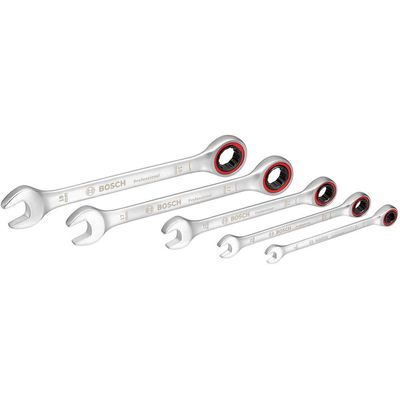 Bosch Professional 5 Piece Ratchet Spanner Set