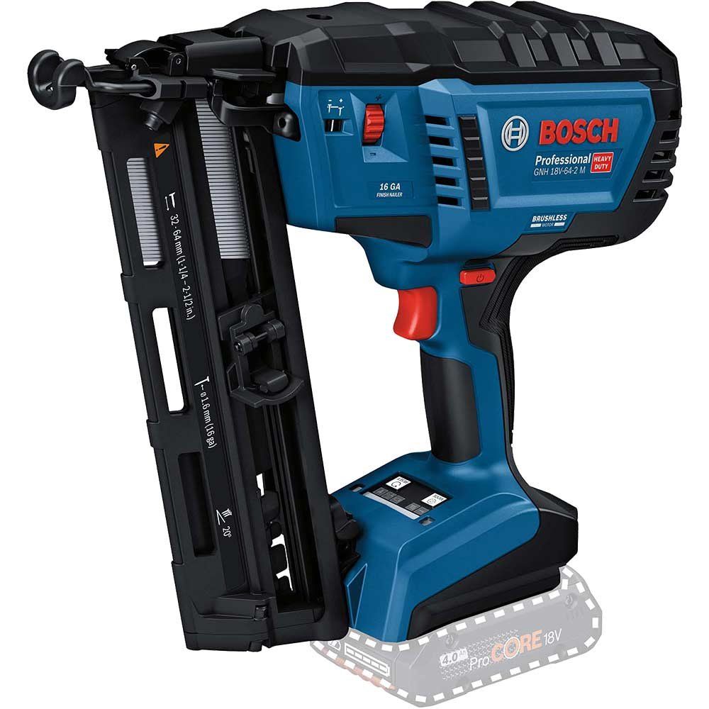 Bosch GNH 18V-64-2 M 18v Cordless 16 Gauge 2nd Fix Nail Gun No Batteries No Battery Charger No Case - Image 1