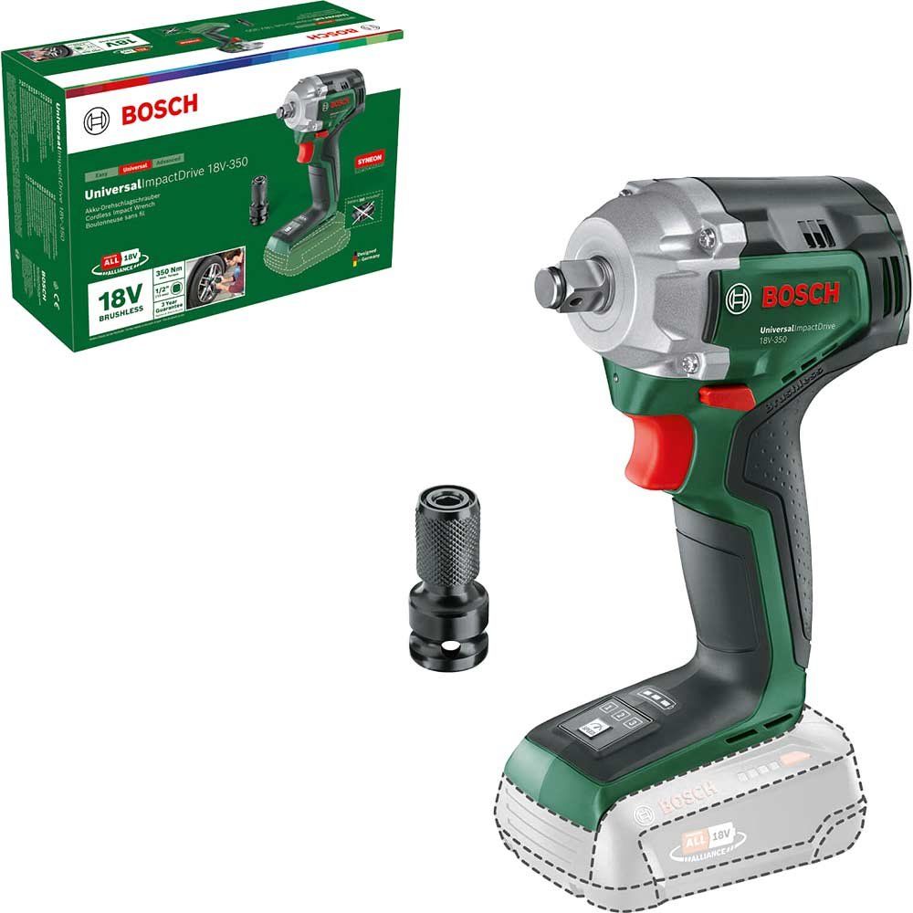 Bosch UNIVERSALIMPACTDRIVE 18V-350 P4A 18v Cordless Impact Wrench No Batteries No Battery Charger No Case - Image 1