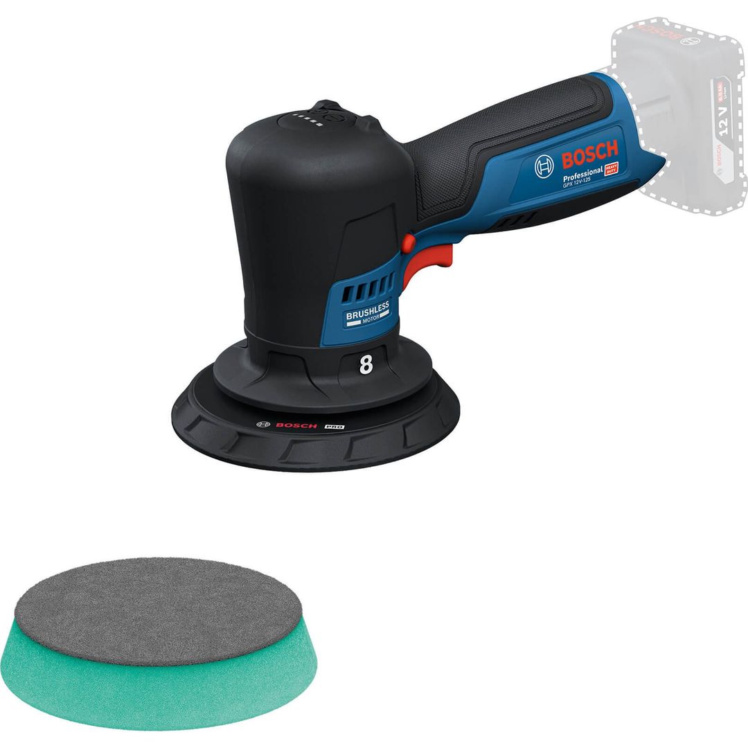 Bosch GPX 12V-125 12v Cordless Spot Repair Polisher 125mm No Batteries No Charger No Case - Image 1
