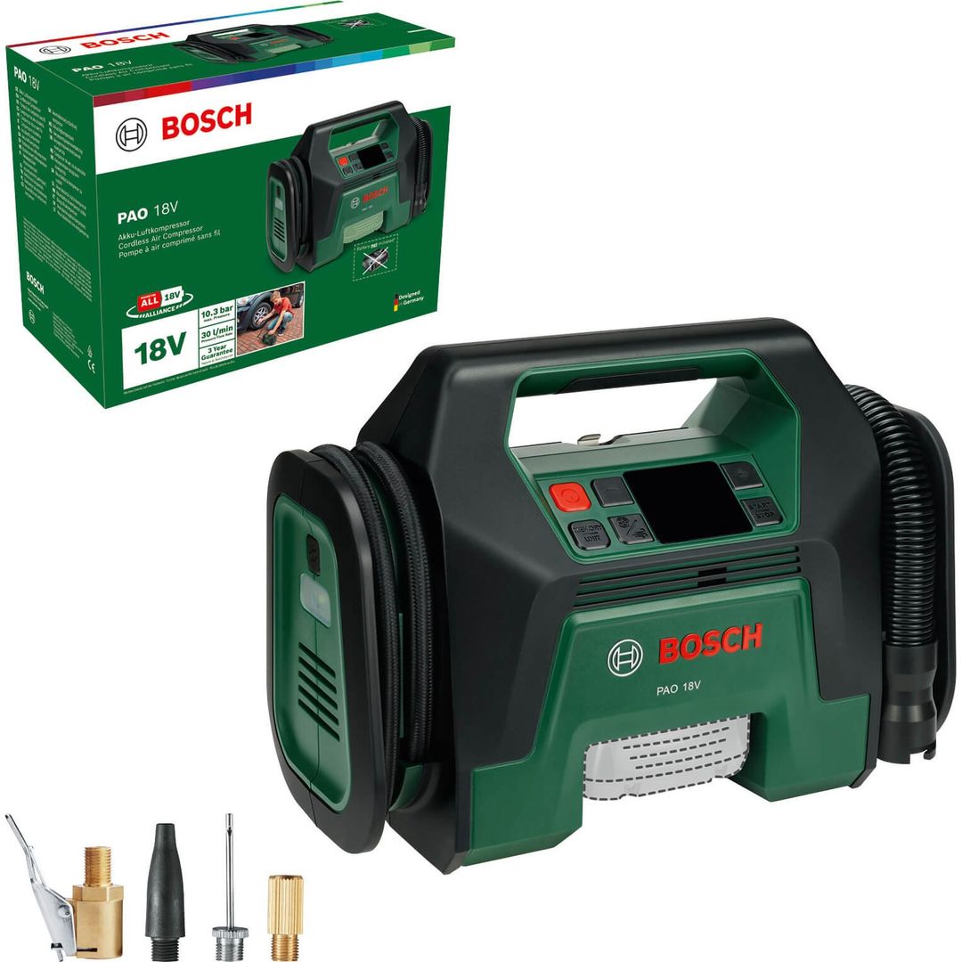 Bosch PAO 18V P4A Cordless Air Compressor Pump No Batteries No Charger No Case - Image 1