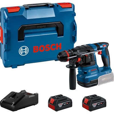 Bosch GBH 18V-22 X 18v Cordless SDS Plus Hammer Drill 2 x 4ah Li-ion Charger Case