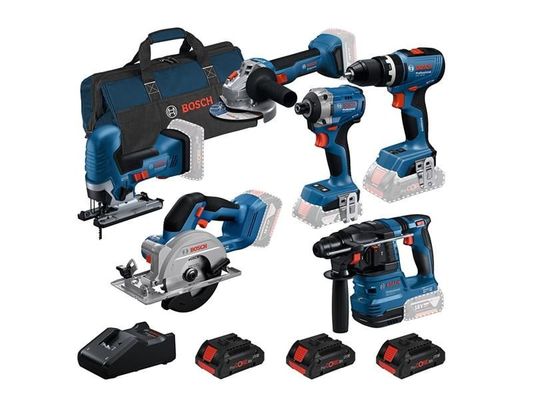Bosch 0615A5008C 6 Piece Combo Kit 18V 3 X Procore Li-Ion