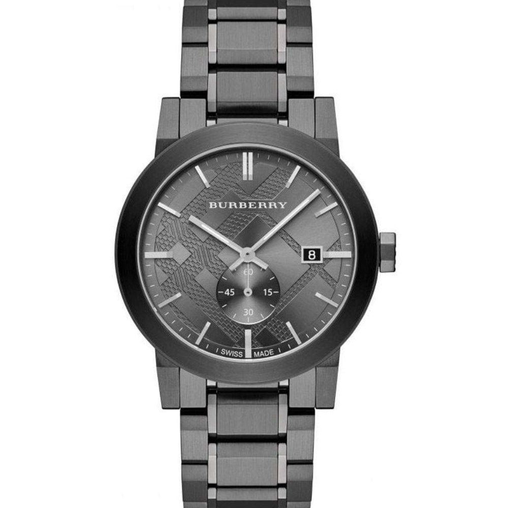 Burberry BU9902 The City Gunmetal Dial Steel Men's Watch - Image 1