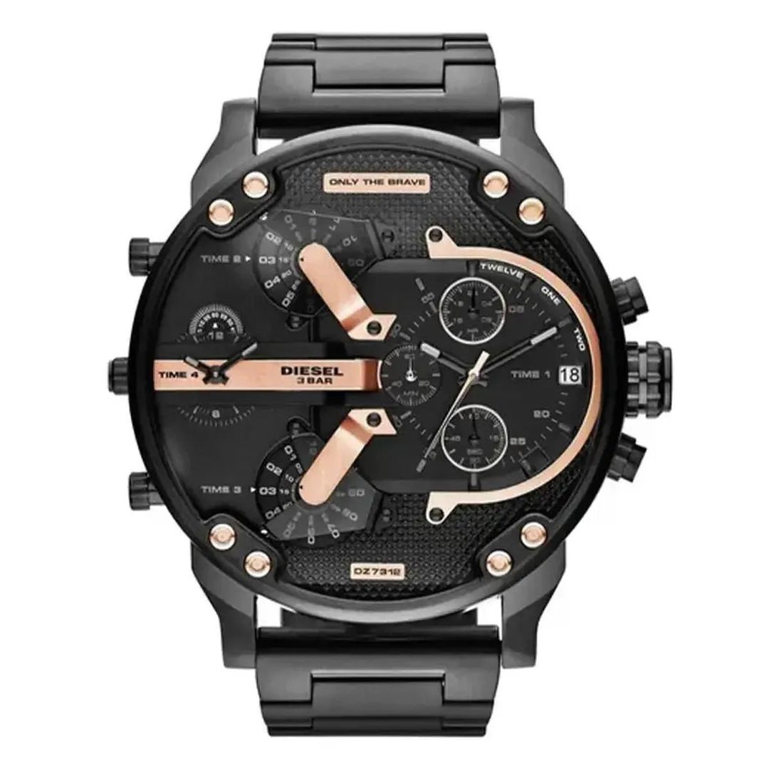 Diesel Mr Daddy 2.0 DZ7312 Men's Watch – 57mm Black Dial Stainless Steel - Image 1