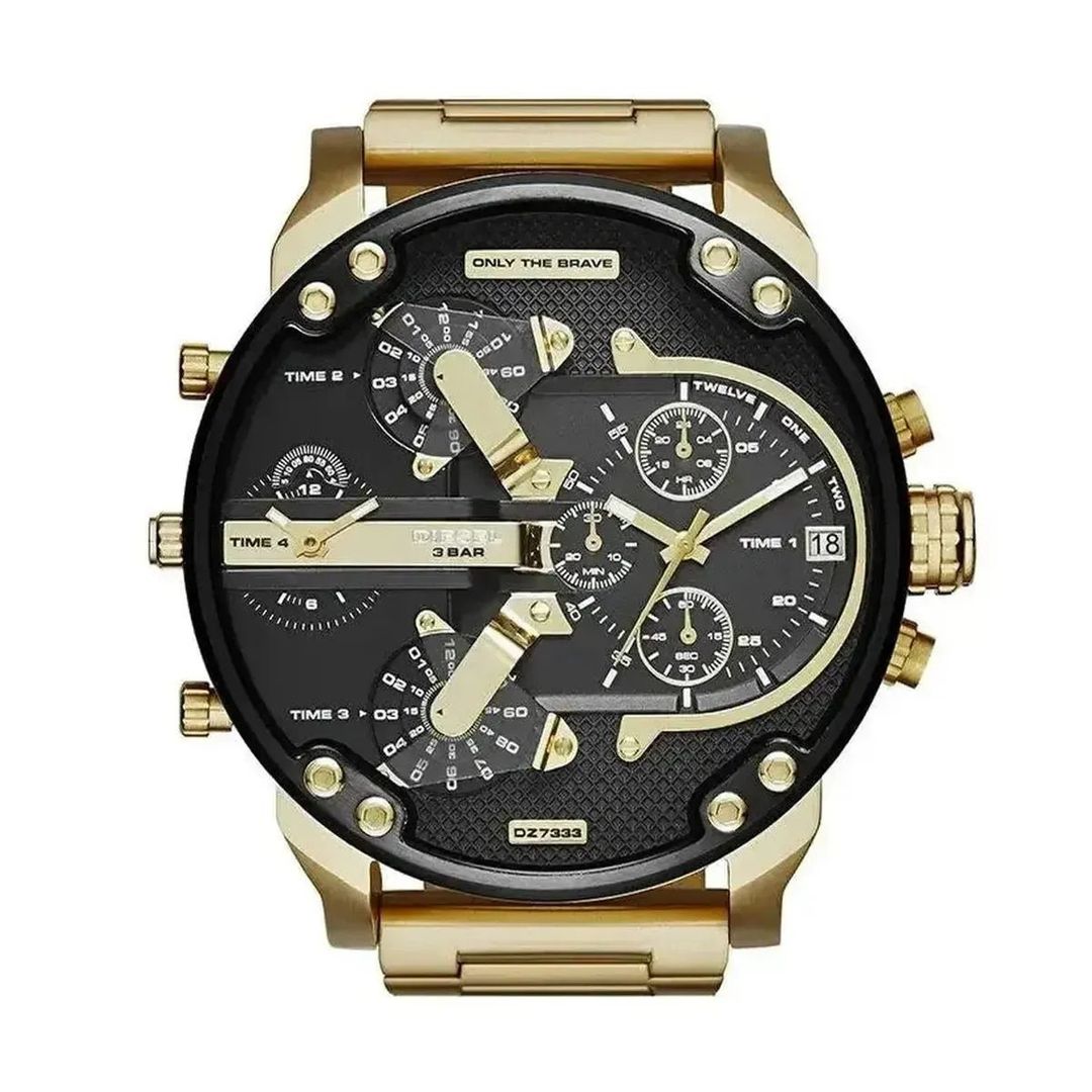 Diesel Mr Daddy 2.0 DZ7333 Men's Watch – 57mm Black Dial Stainless Steel - Image 1