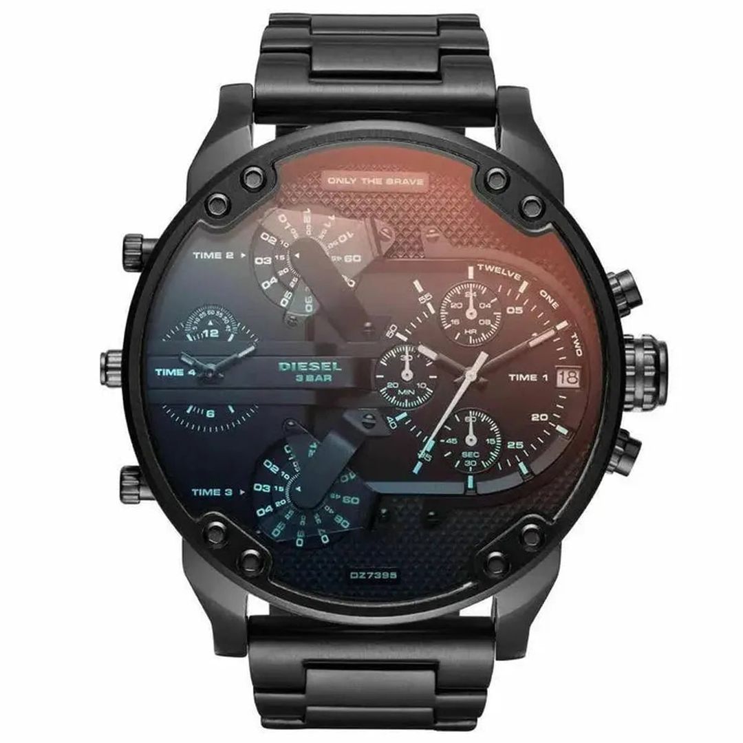 Diesel Mr Daddy 2.0 DZ7395 Men's Watch – 57mm Black Dial Stainless Steel - Image 1