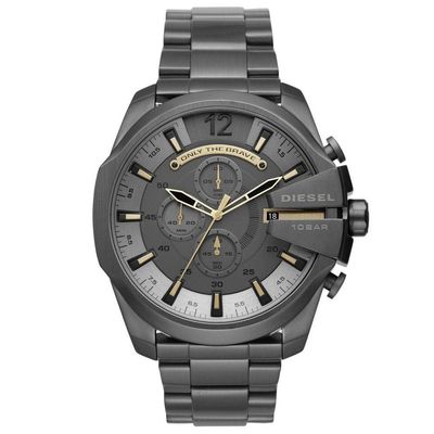 Diesel Mega Chief DZ4466 Men's Watch – 51mm Grey Dial Stainless Steel - Thumbnail 2