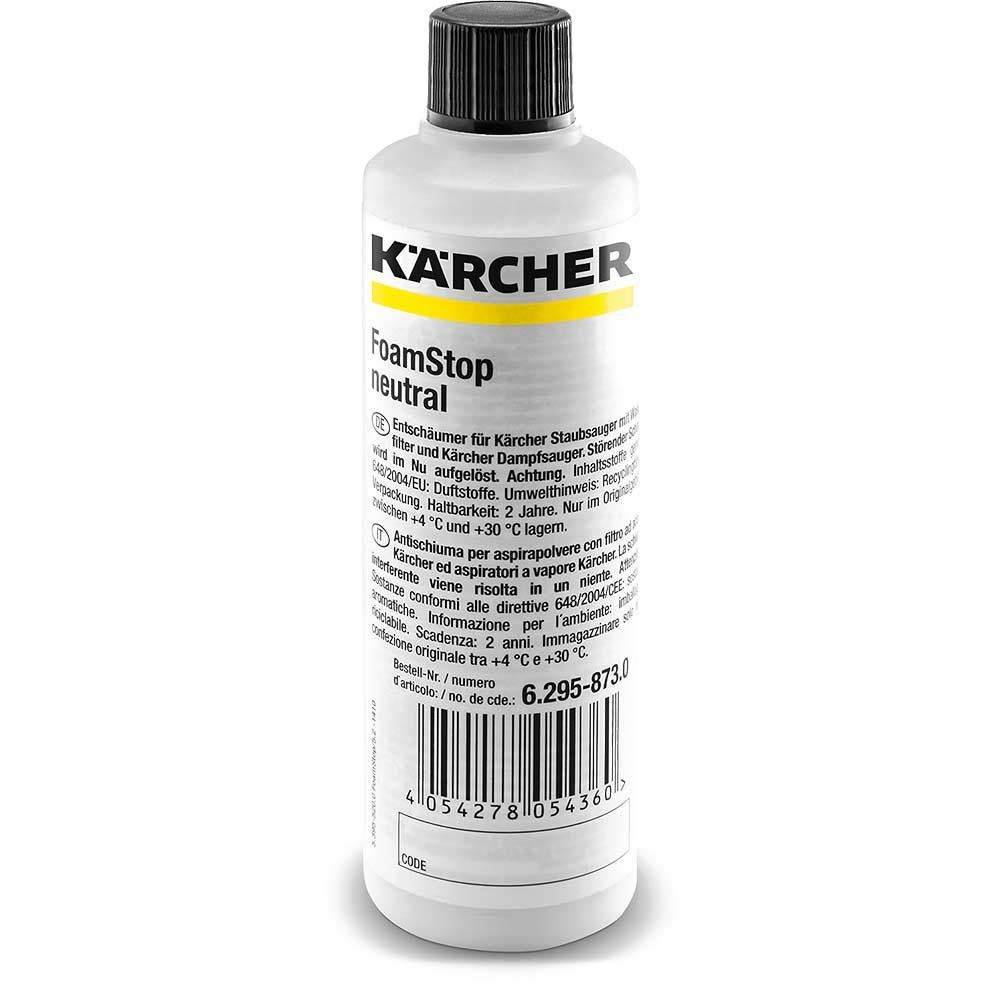 Karcher Foamstop Neutral for Water Filter Vacuum Cleaners 125ml - Image 1