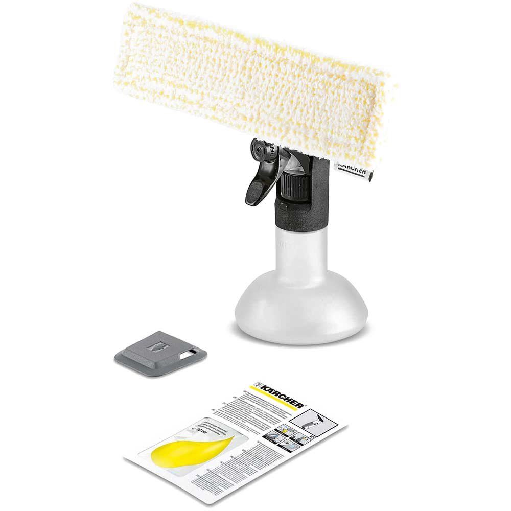 Karcher Premium Spray Bottle and Microfibre Pad Kit for Window Vacs - Image 1