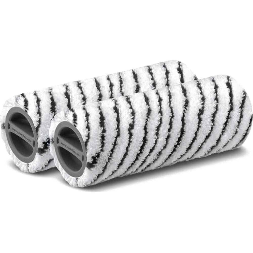Karcher Stone Cleaning Rollers for FC 3 - 7 Hard Floor Cleaners Grey Pack of 2 - Image 1