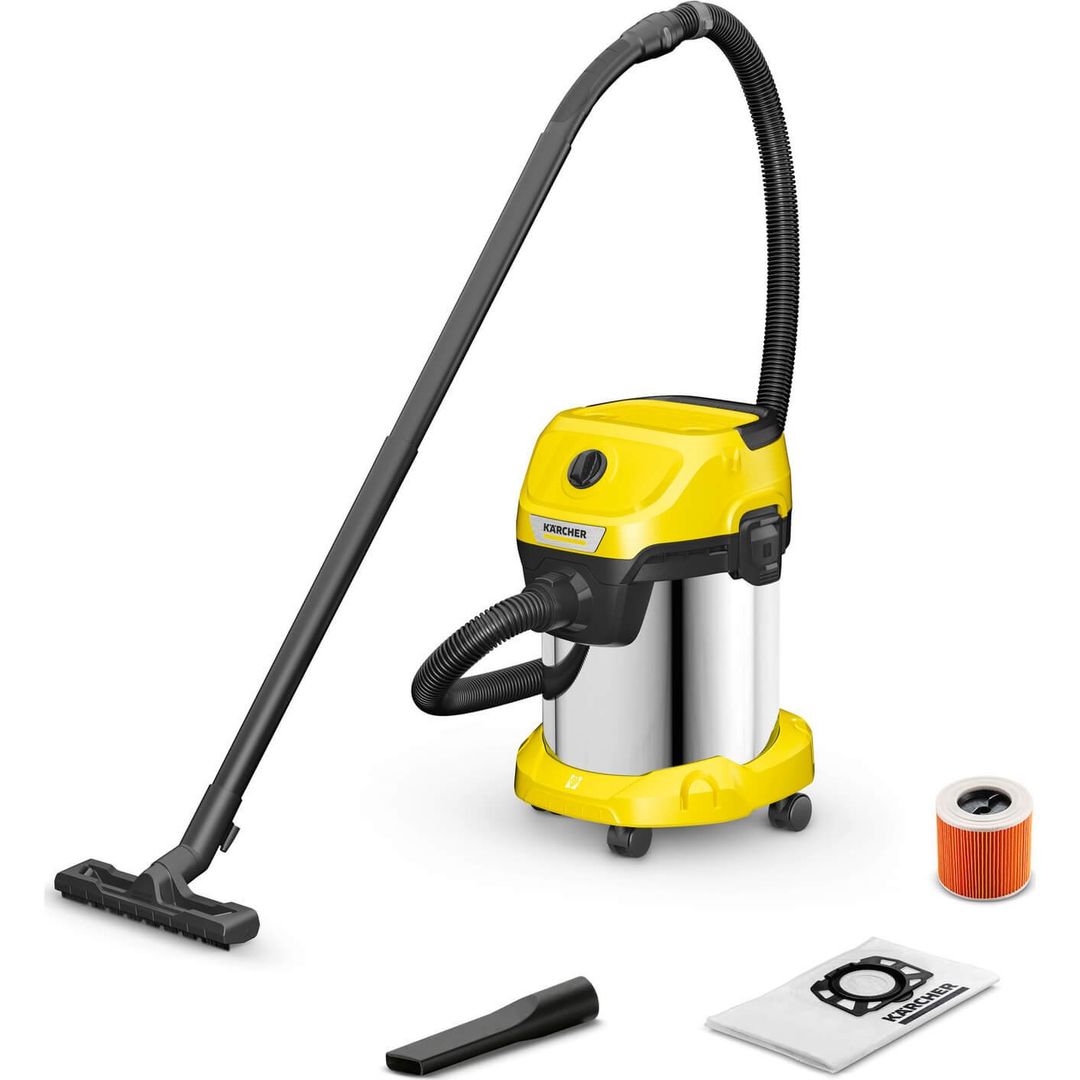 Karcher WD 3 S Wet and Dry Vacuum Cleaner 17L - Image 1