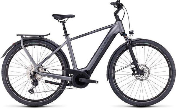 Cube Touring Hybrid Exc 625 Electric Bike 2024 Grey/Metal - Thumbnail 2
