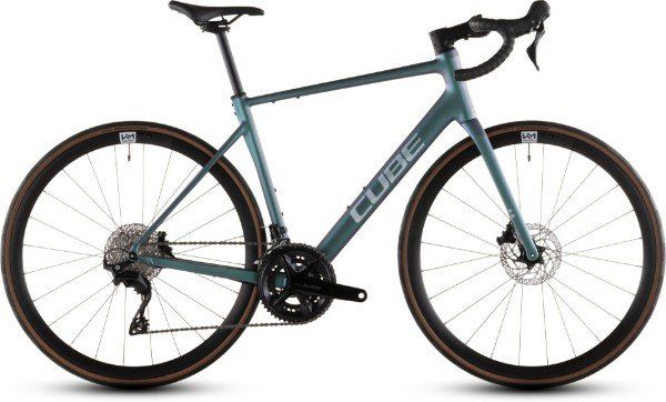 Cube Attain SLX Road Bike - 2026 - Smaragdgrey n Prism, 53cm