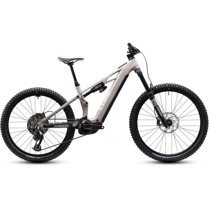 Cube Stereo Hybrid ONE77 Race 800 Full Suspension e-Bike - 2027 - oatgrey n yellow, XL - Image 1