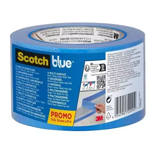Scotch Blue Multi-surface Masking Tape 24mm x 41m (Pack 3) - 7100289932 - Image 1