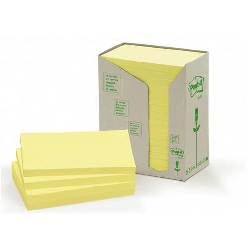 Post-It 655-1T note paper Rectangle Yellow 100 sheets Self-adhesive - Image 1