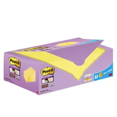 Post-It 3M Super Sticky gelb note paper Square Yellow 100 sheets Self-adhesive - Thumbnail 2