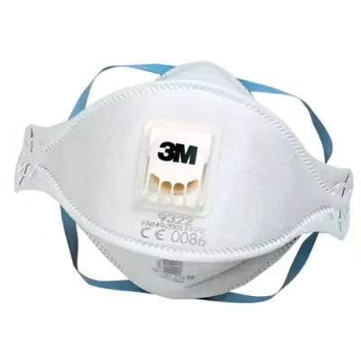 3M Aura 9322+ FFP2V Fold Flat Face Mask (Pack of 10) - Thumbnail 2