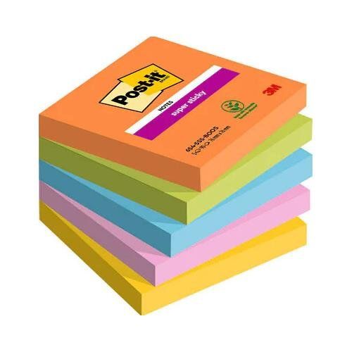 Post-It 7100258933 note paper Square Blue. Green. Orange. Pink. Yellow - Image 1