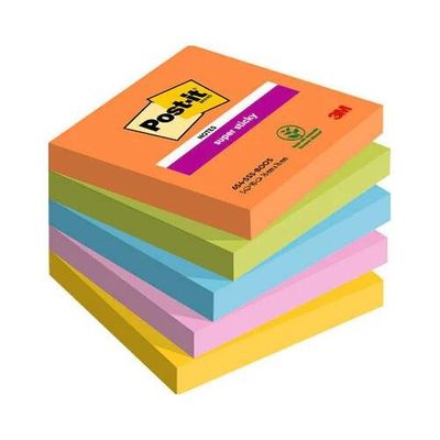 Post-It 7100258933 note paper Square Blue. Green. Orange. Pink. Yellow