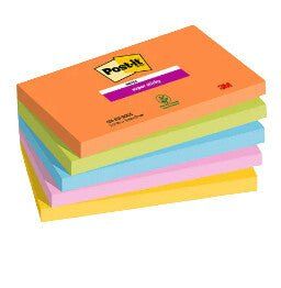 Post-It 7100258793 note paper Rectangle Blue, Green, Orange, Pink, Yellow 90 sheets Self-adhesive - Image 1