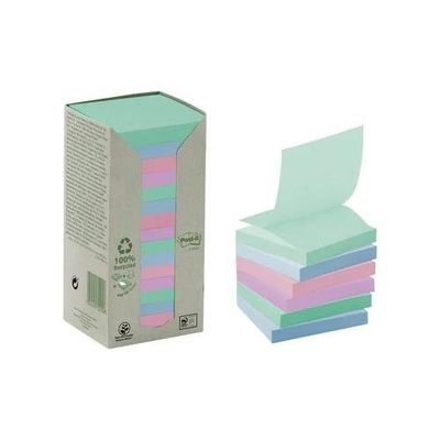 Post-It Post it Recycled Z Notes Nature Collection 76x76mm 100 Sheets