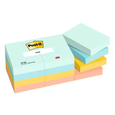 Post-It 653-12-BEA note paper Rectangle Blue Orange Yellow 100 sheets Self-adhesive - Thumbnail 2