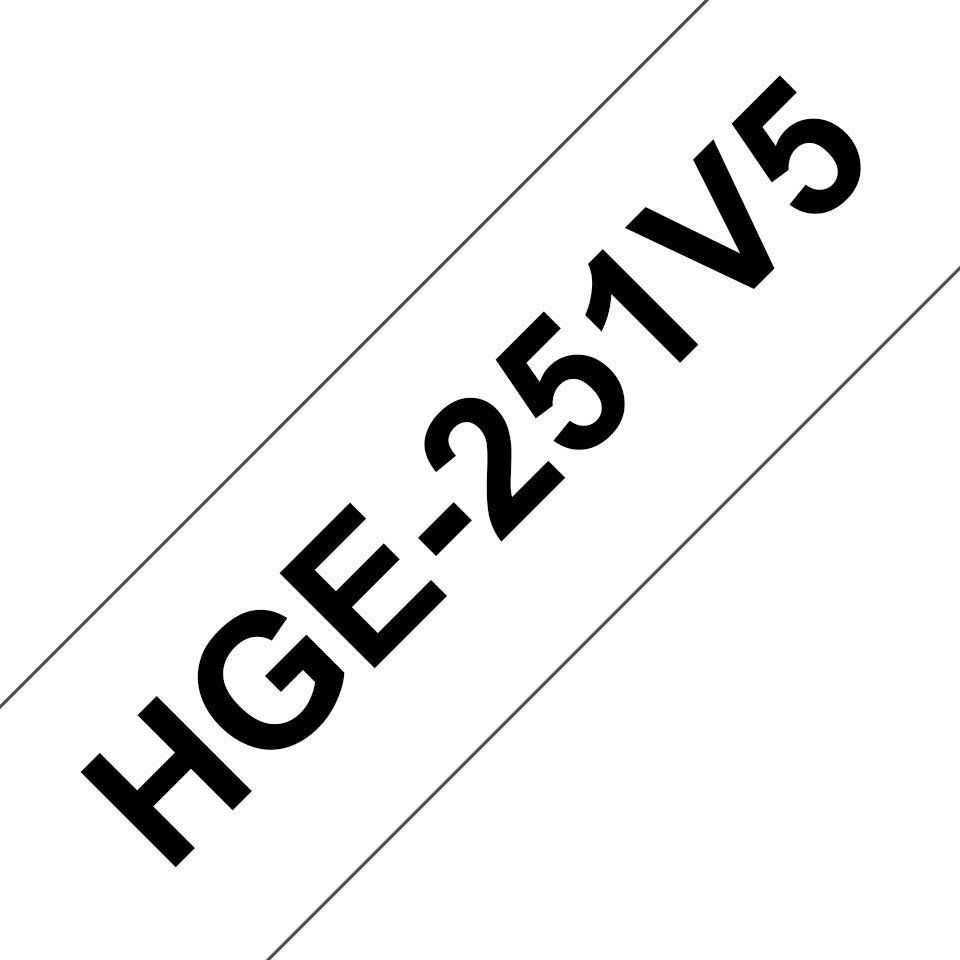 Brother HGE-251V5 label-making tape - Image 1