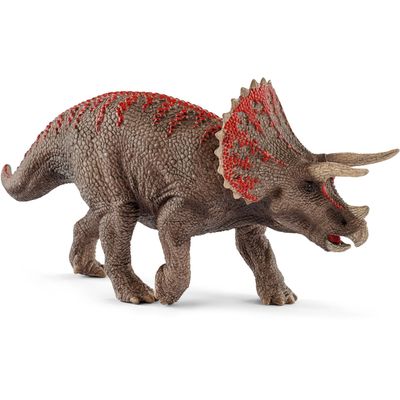 SCHLEICH Dinosaurs Triceratops Toy Figure - 15000 - Brown/Red