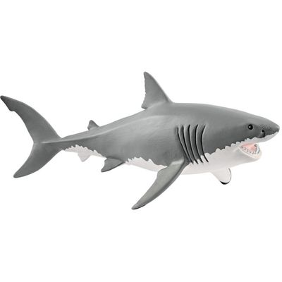 SCHLEICH Wild Life Great White Shark Toy Figure - Black
