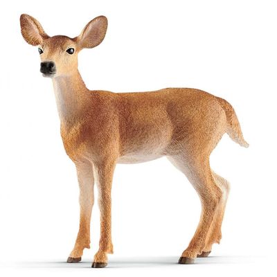 SCHLEICH Wild Life White-Tailed Doe Toy Figure - 14819 - Multi-colour