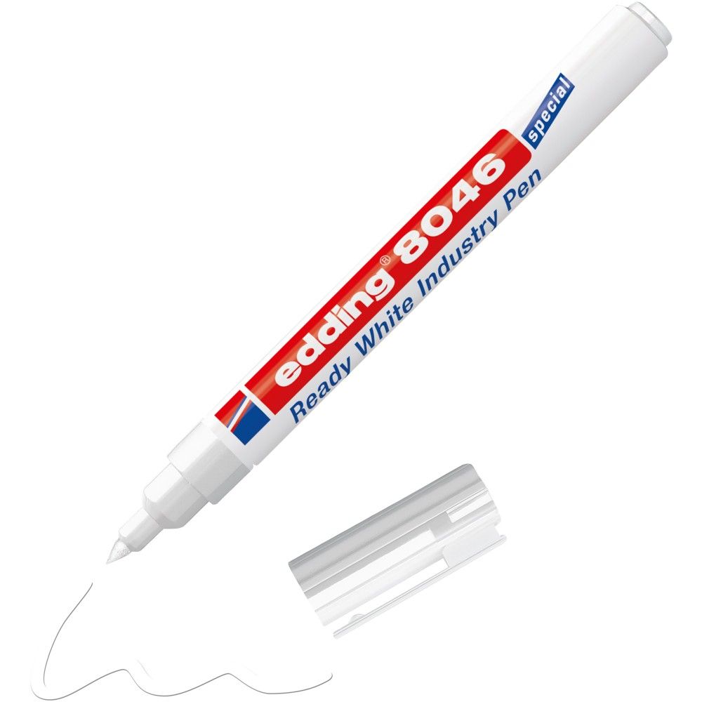 Edding 4-8046049 8046 Ready White Industry Pen - Image 1