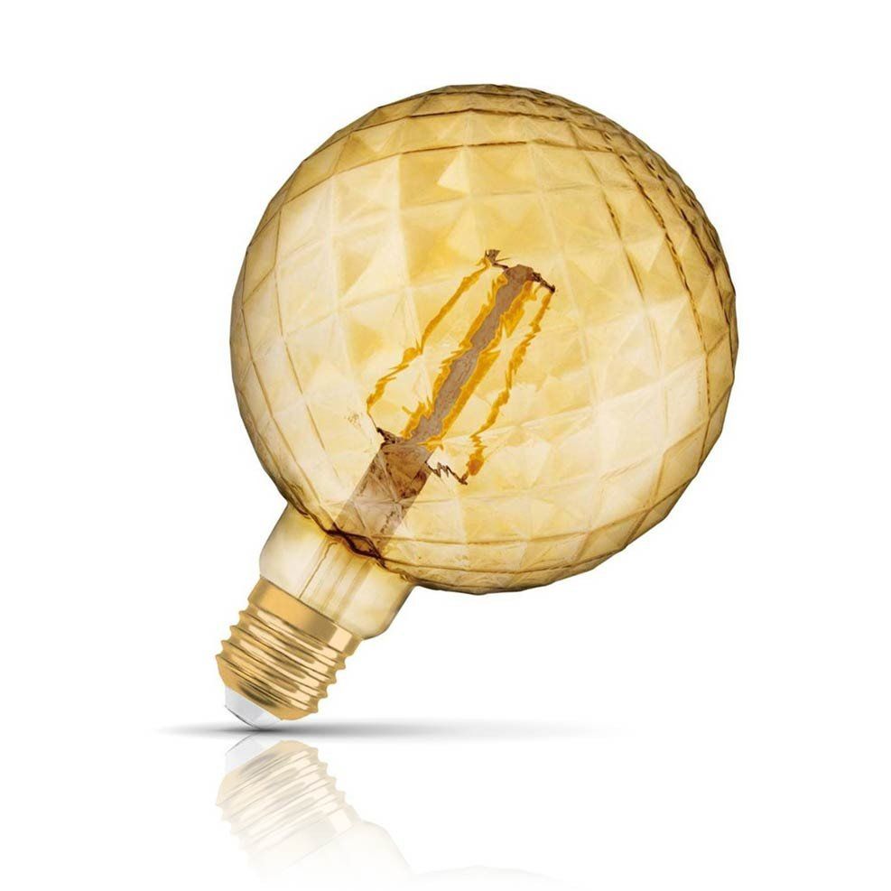 Osram LED G125 Globe 4W E27 Vintage 1906 Pinecone Extra Warm White Gold - Image 1