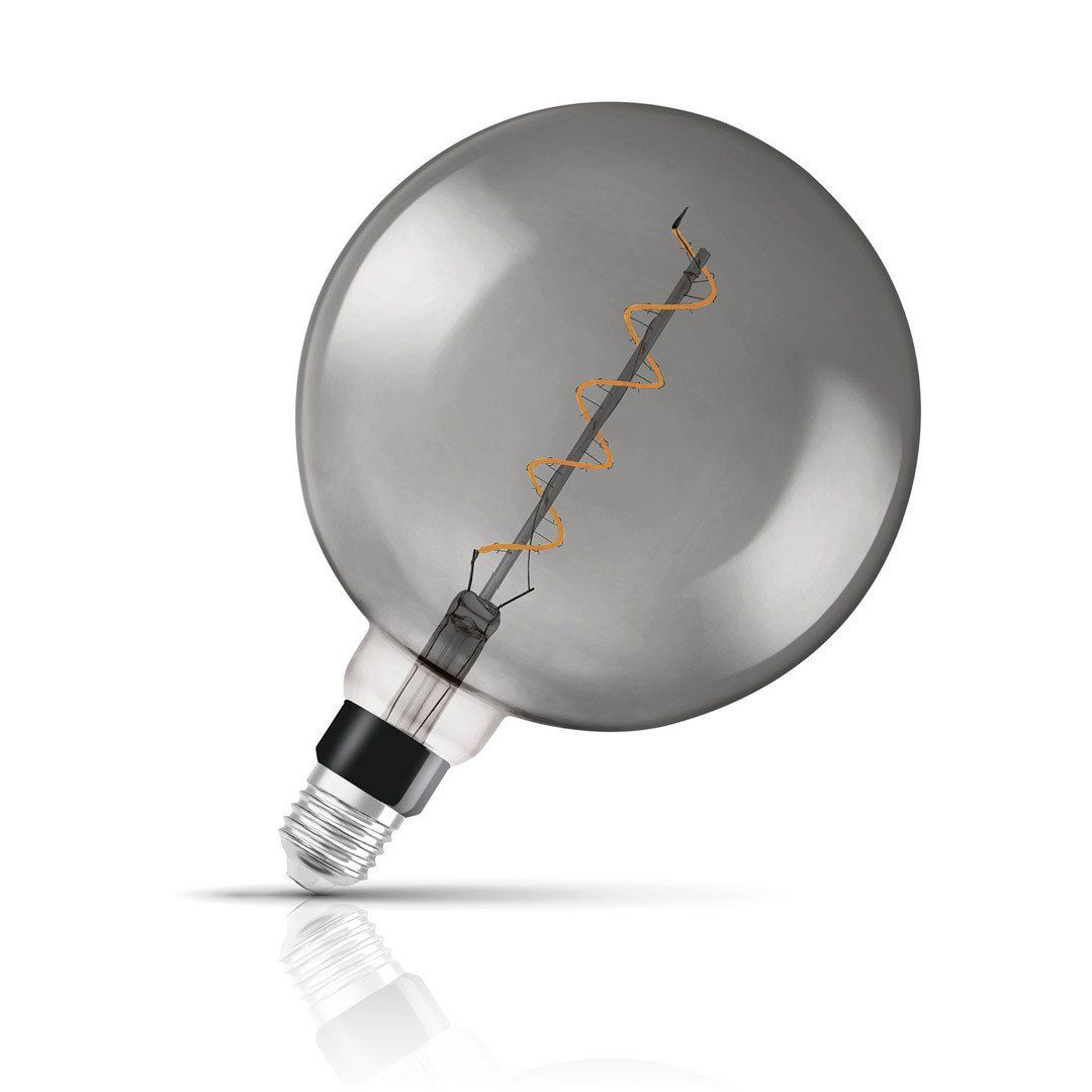 Osram LED G200 Filament Globe 4W E27 Dimmable Vintage 1906 Extra Warm White Smoke - Image 1