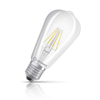 Ledvance LED Classic Edison ST64 Light Bulb E27 4W Filament Warm White 2700K Squirrel Cage Screw