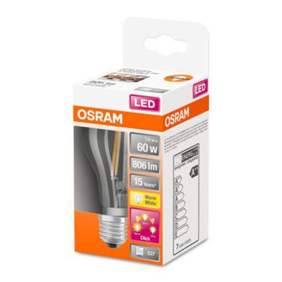 OSRAM Classic A LED bulb E27 6.5W 827 3-set.-dim