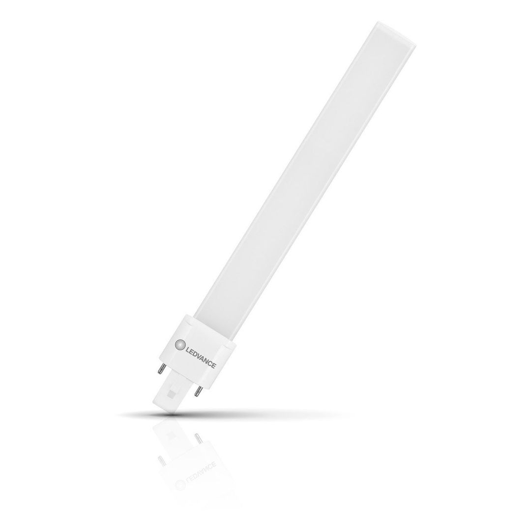 Ledvance LED DULUX® S11 PLS Light Bulb 2-Pin 6W EM & AC Mains Warm White 3000K Push Fit Frosted - Image 1