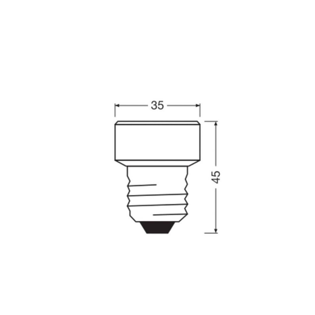 OSRAM LED bulb Star Flat E27 3.5W 4,000K interchangeable ring - Image 1