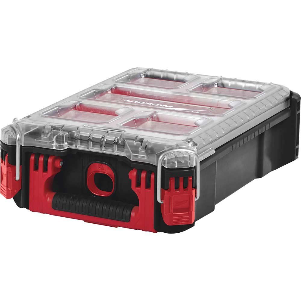 Milwaukee Packout 5 Compartment Compact Organiser Case - Image 1