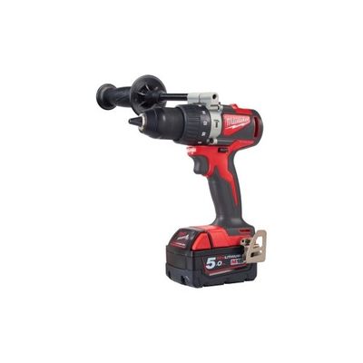 Milwaukee M18 Brushless Percussion Drill Complete with Two 5.0AH REDLITHIUM-ION Batteries