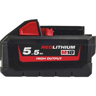 Milwaukee M18 HB5.5 18v Cordless High Output Li-ion Battery 5.5ah 5.5ah