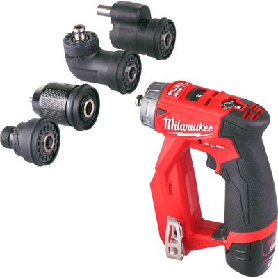 Milwaukee M12 FDDXKIT Fuel 12v Cordless Brushless Installation Drill Driver 2 x 2ah Li-ion Battery Charger Case