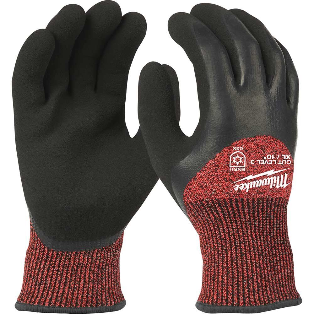 Milwaukee Winter Lined Cut Level 3 Work Gloves Black / Red XL Pack of 1 - Image 1